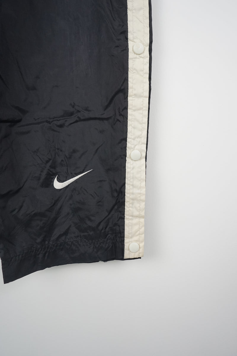 VINTAGE NIKE SNAP TRACK PANTS (S)