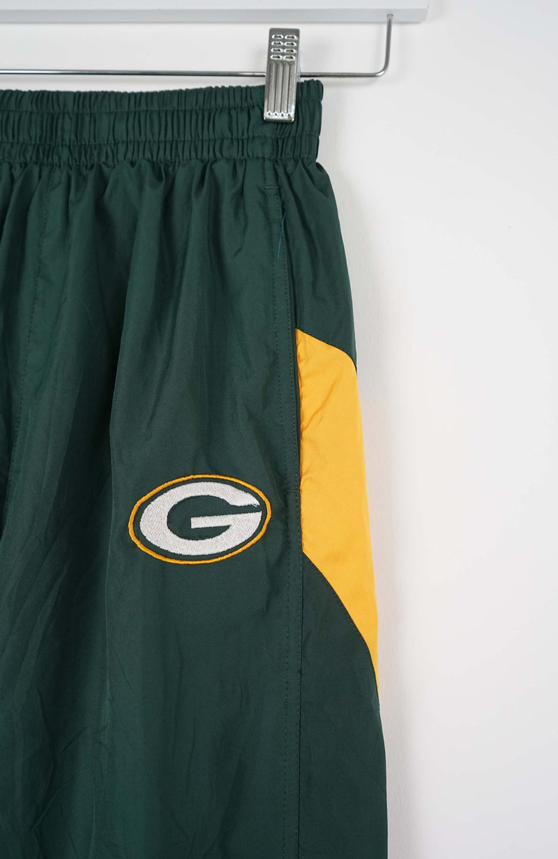 VINTAGE NFL GREEN BAY PACKERS TRACK PANTS (XS)