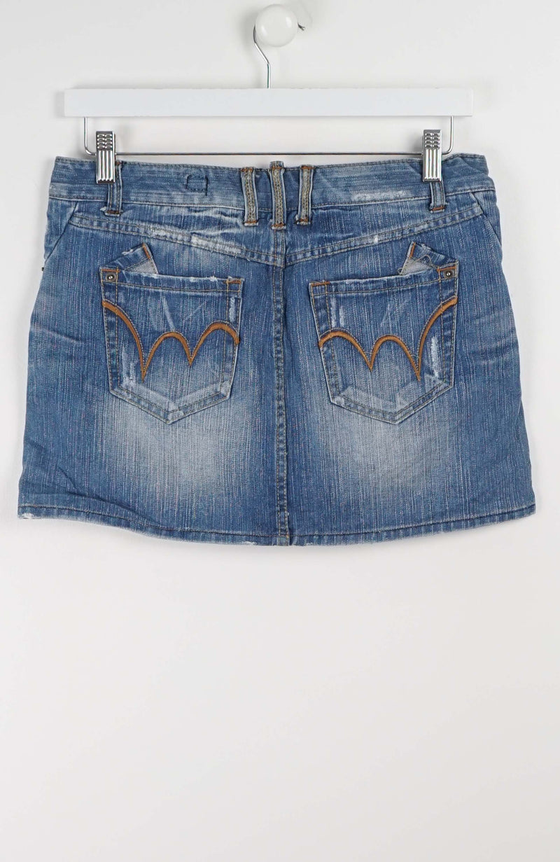 VINTAGE Y2K DENIM SKIRT (SIZE 12)