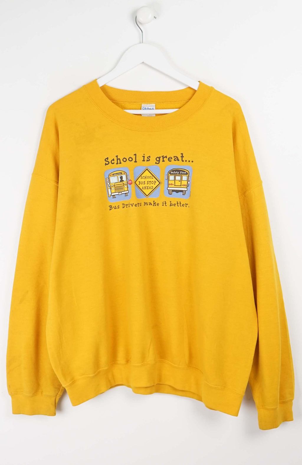 VINTAGE SCHOOL BUS SWEATER (XL)