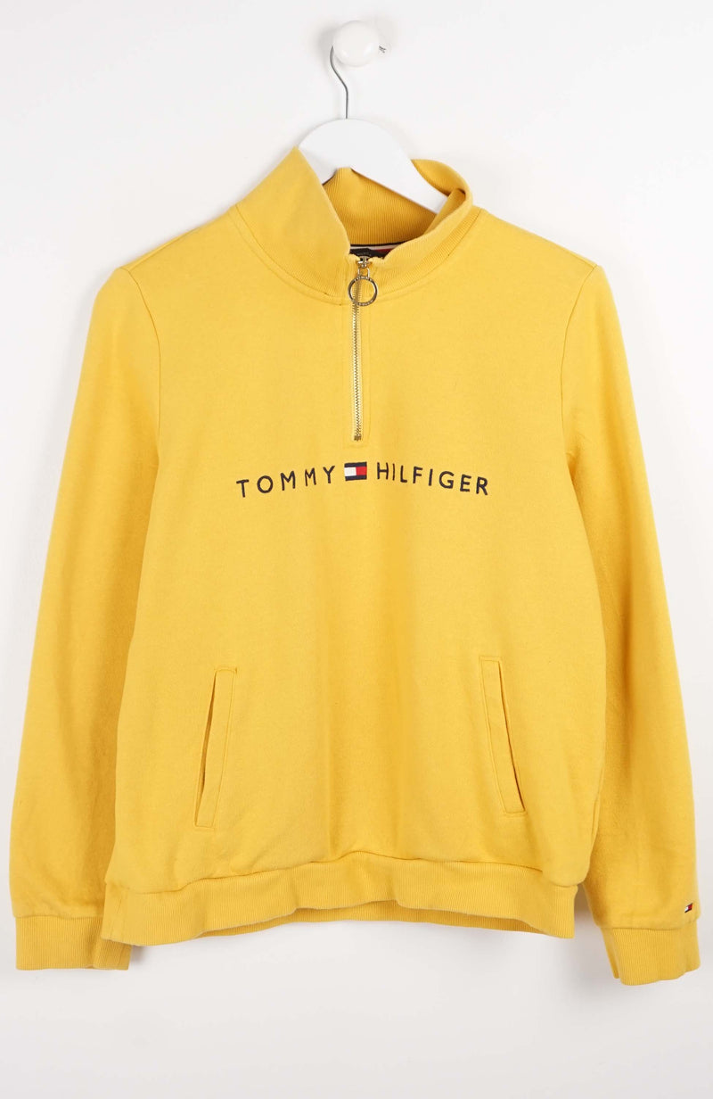 VINTAGE TOMMY HILFIGER 1/4 ZIP SWEATER (S)