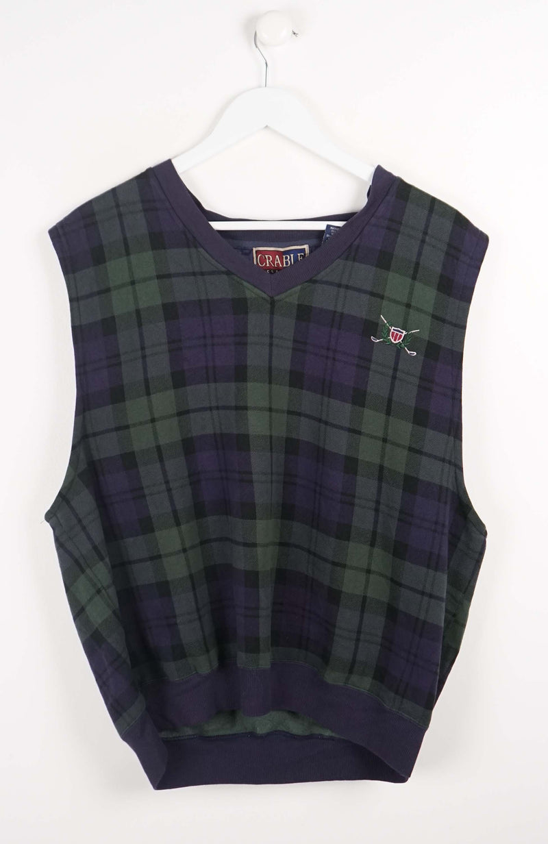 VINTAGE GOLF VEST SWEATER (M)