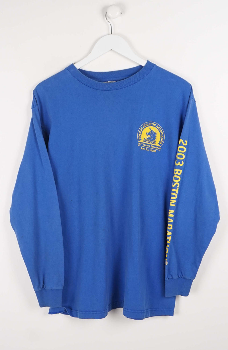 VINTAGE ADIDAS BOSTON MARATHON 2003 T-SHIRT (M) 