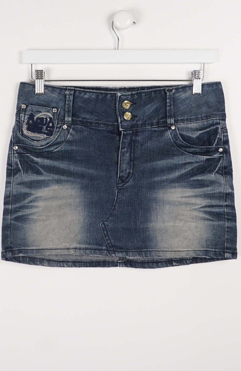 VINTAGE Y2K DENIM SKIRT (SIZE 14) 