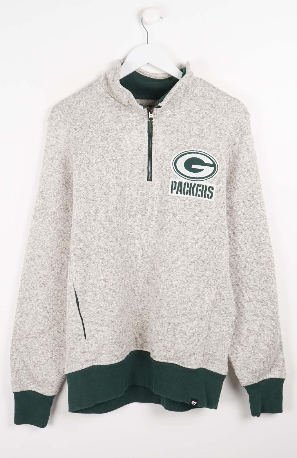 VINTAGE GREENBAY PACKERS 1/4 ZIP SWEATER (L)