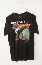 VINTAGE HARLEY DAVIDSON T-SHIRT (M) 3D EMBLEM 1990